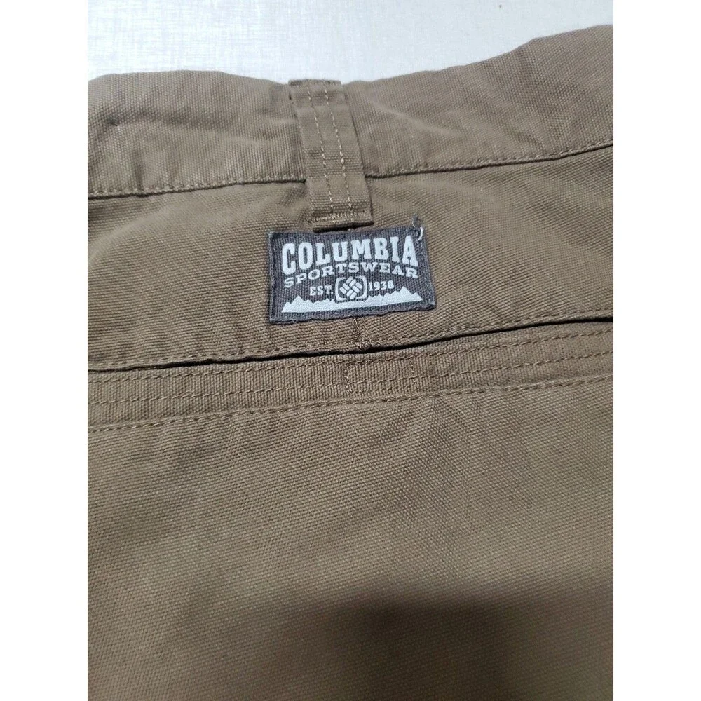 Columbia Brass Brown Regular Fit Bermuda Shorts Size 42 Inseam of 10" ~5 Pockets - Picture 7 of 7